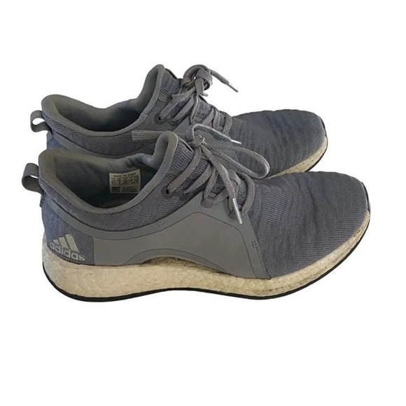 Adidas Pure Boost Womens Size 6.5 mixed knit and Grey Colorway Athletic Running - Picture 2 of 7